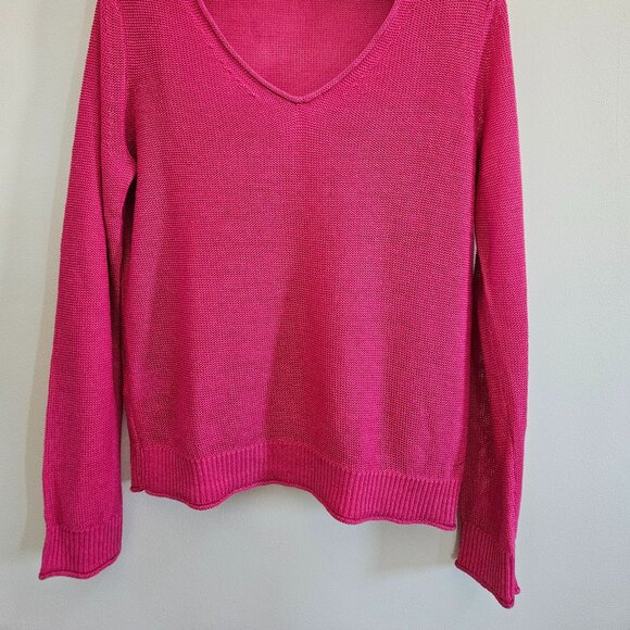 Tommy Bahama Women's Glowing Azalea Knit Top Size XS 100% Linen - Picture 2 of 6